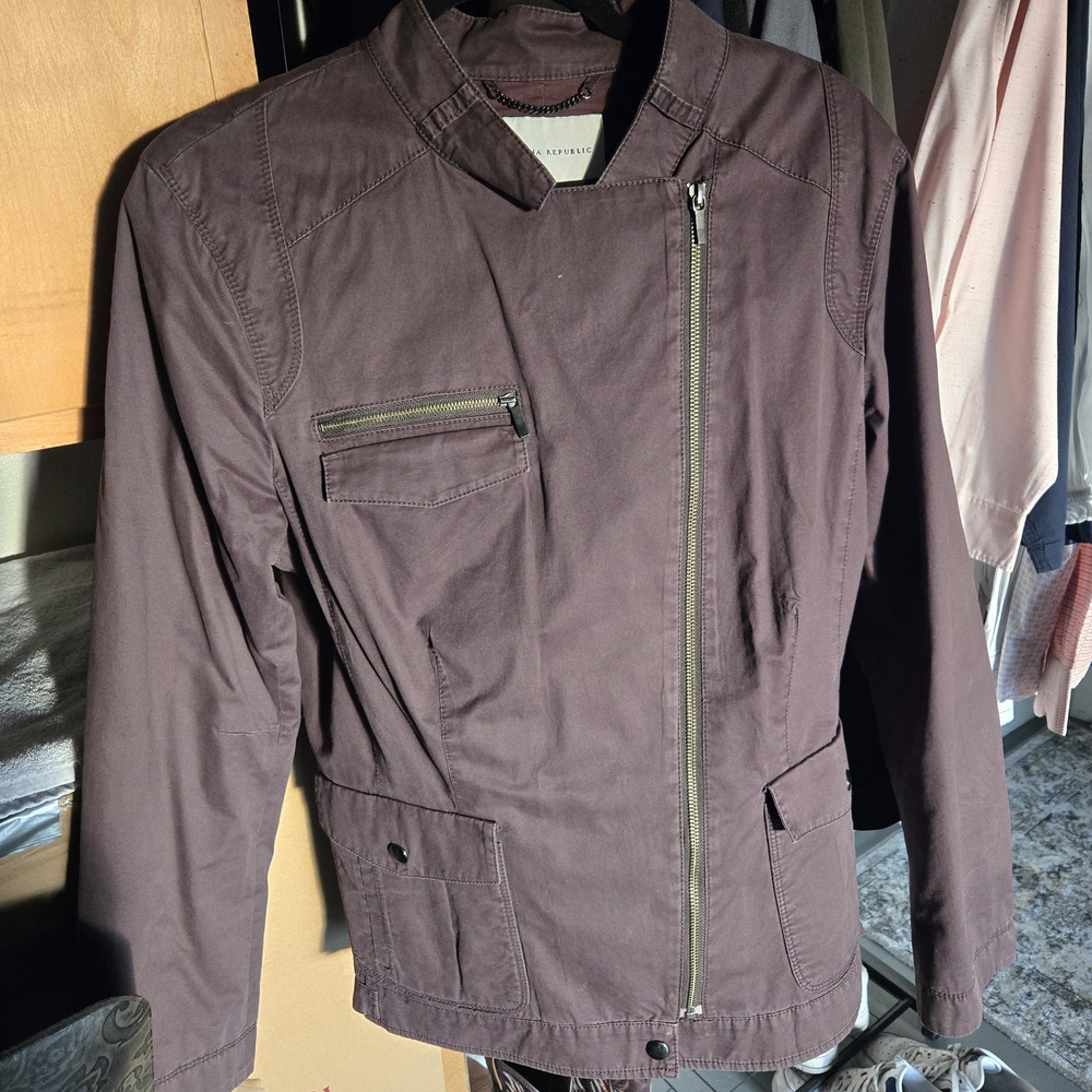 Banana Republic Men's Brown Moto Jacket
